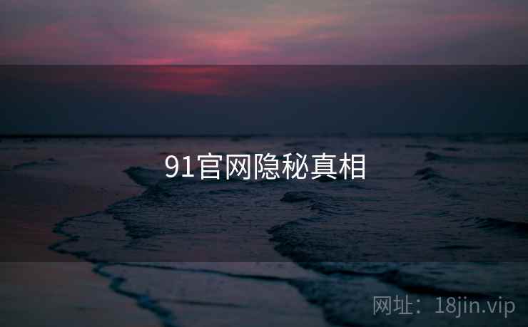 91官网隐秘真相